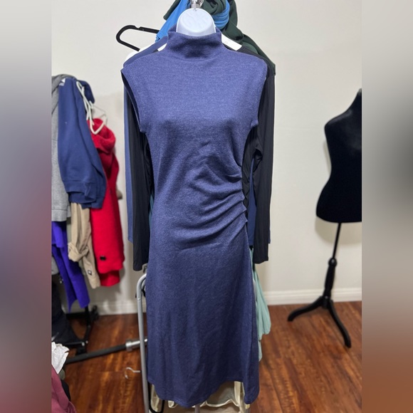 OGL Cashsoft Mockneck Sleeveless Midi Dress - Picture 3 of 9